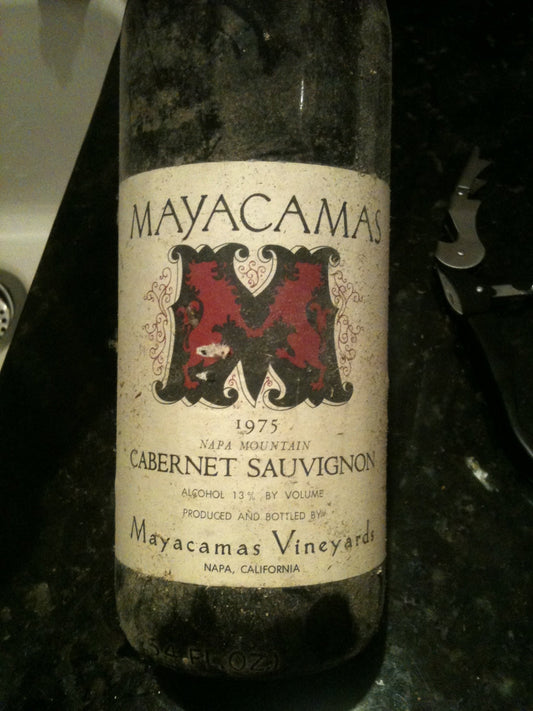 1975 Mayacamas Cabernet, an historic example of Napa Valley wines