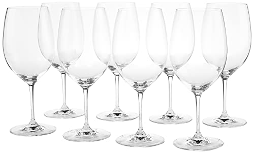 Riedel VINUM Bordeaux/Merlot/Cabernet Wine Glasses, Pay for 6 get 8,21.52 Ounce