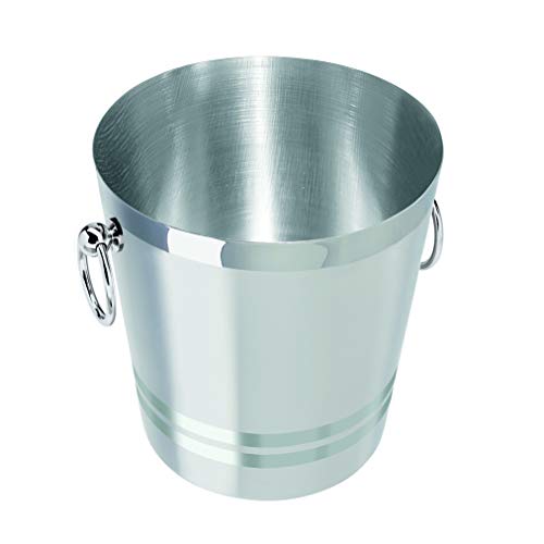 Oggi 7041.0 7041 Stainless Steel Champagne Bucket, 4-1/4-Quart, Silver