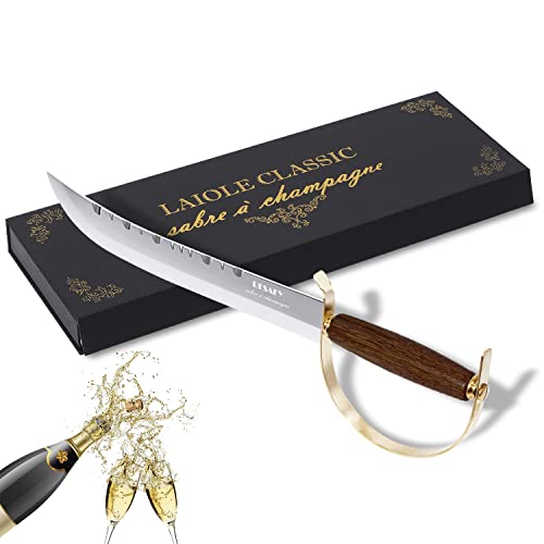 Champagne Sabre!: Olive Wood Handle With Gift Case