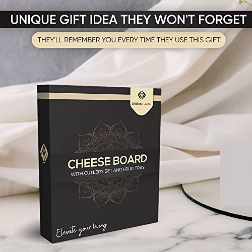 Christmas Cheese Board Birthday Gifts for Women - Charcuterie Board Gift Set Housewarming Wedding Gifts for Couple Engagement Presents for Her Serving Platter Birthday Gift Ideas for Men Dad Wife Mum