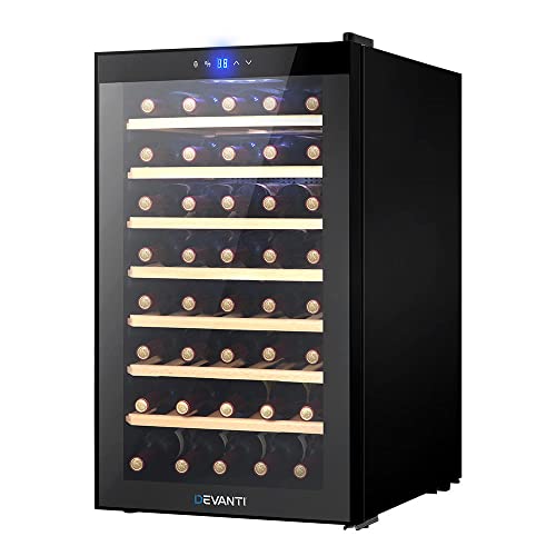 Devanti Wine Cooler Mini Fridge Organiser Compressor Fridges Tools & Gadgets Rack 51 Bottles Storage Cellar Coolers Bucket Beverage Chiller Bar Drink Dispenser Ice Chest Soda Compact Refrigerator