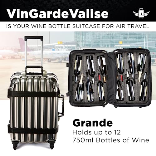 VinGardeValise - Up to 12 Bottles & All Purpose Wine Travel Suitcase