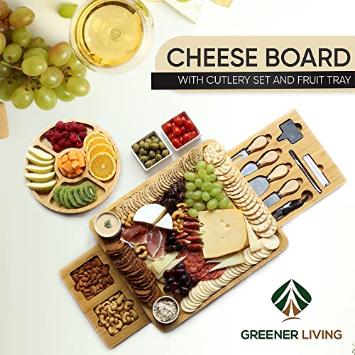 Christmas Cheese Board Birthday Gifts for Women - Charcuterie Board Gift Set Housewarming Wedding Gifts for Couple Engagement Presents for Her Serving Platter Birthday Gift Ideas for Men Dad Wife Mum