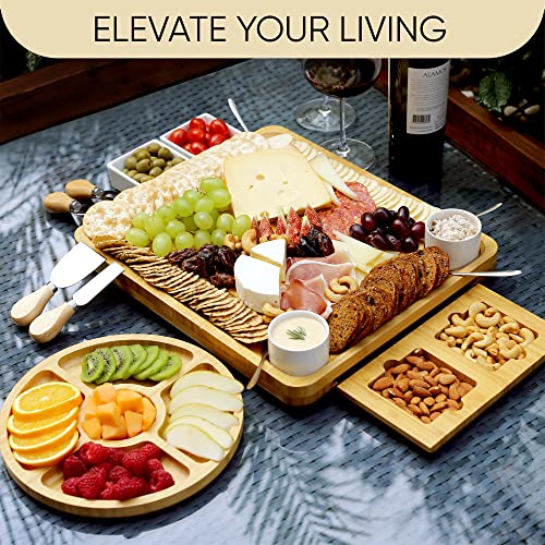 Christmas Cheese Board Birthday Gifts for Women - Charcuterie Board Gift Set Housewarming Wedding Gifts for Couple Engagement Presents for Her Serving Platter Birthday Gift Ideas for Men Dad Wife Mum