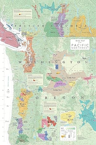 Wine Map of the Pacific Northwest